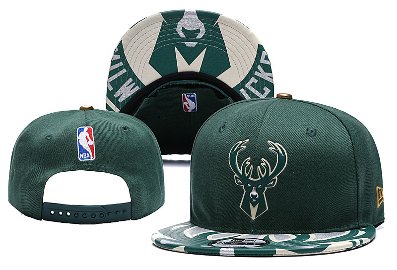 Milwaukee Bucks Stitched Snapback Hats 003